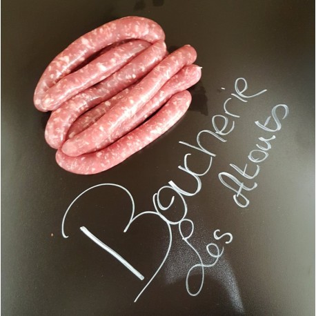 Saucisse au figatelli. 12.90€/Kg