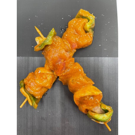 Brochette de volaille au barbecue. 14.30€/Kg