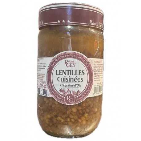 Lentilles à la graisse d'oie 660g